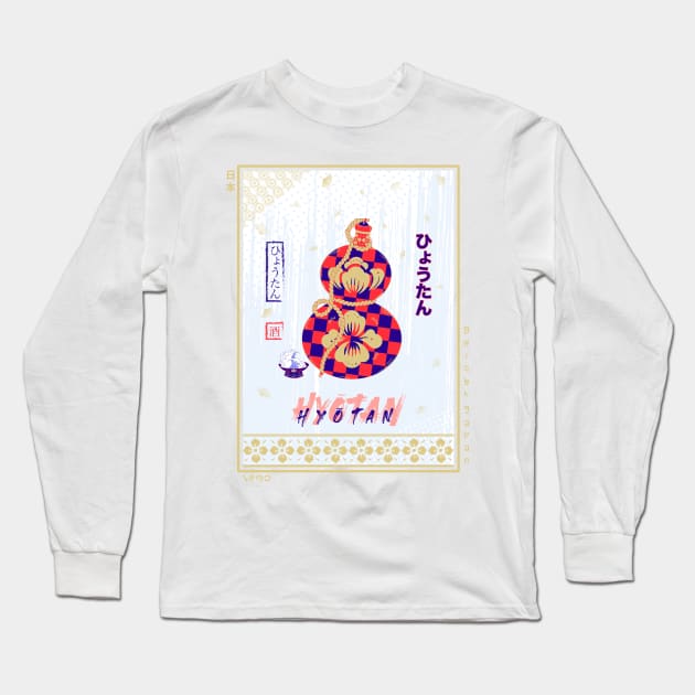 Hyotan ukiyo-e Long Sleeve T-Shirt by Wimido